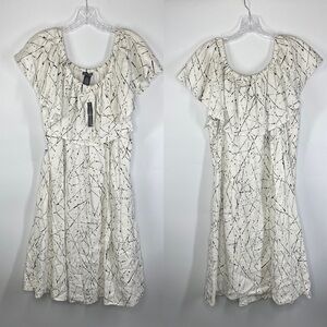 Chelsea & Theodore Linen Blend Off Shoulder Dress NWT XL